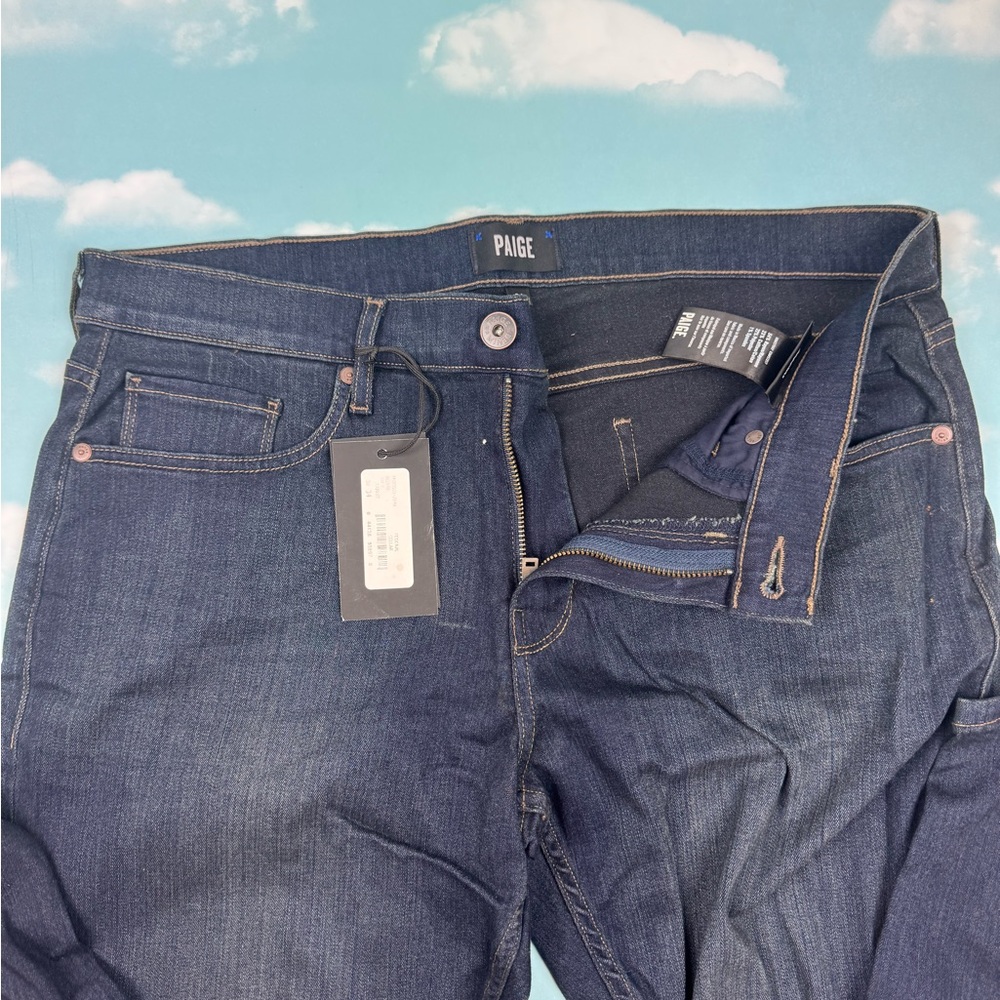PAIGE Men's Dark Blue Slim Jeans
